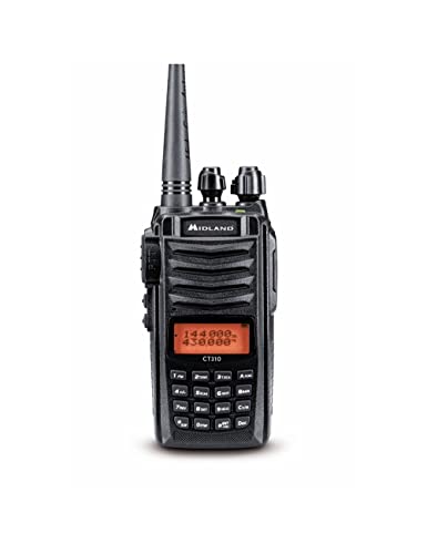 Walkie Talkie MIDLAND CT-310 (8 Canais - Até 10 Km - Até 16 Horas - Preto) Midland - Rádios bidirecionais - 8 canais, 10 km, 16 horas, repetidor