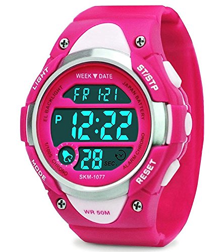 Rsvom Relógio Desportivo para Crianças com Led Backlight Digital RSVOM - Relógios - relógio desportivo, crianças, led backlight, digital