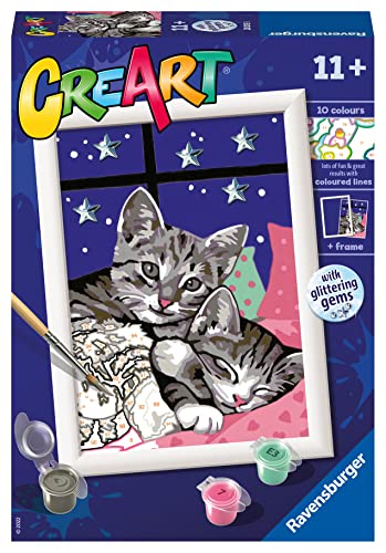Pintura de Ravensburger Cat (Idade Mínima Recomendada: 9 anos) Ravensburger - Materiais de arte e artesanato - desenho, 9 anos, pintura, tinta colorida