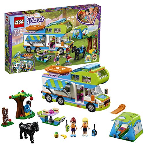 LEGO Friends: Caravanas da Mia (Idade Mínima Recomendada: 7 anos - 464 peças) LEGO - Blocos de encaixe - caravanas, 7 anos, 464 peças, campismo, barco inflável