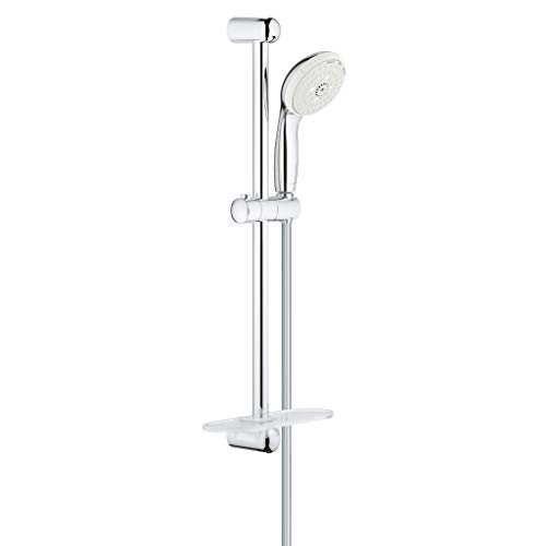 Chuveiro GROHE Tempesta 100 com Barra (Aço Inoxidável - 33 x 60 cm) Grohe - Torneiras - 3 chutes, anticalcário, durável, ShockProof