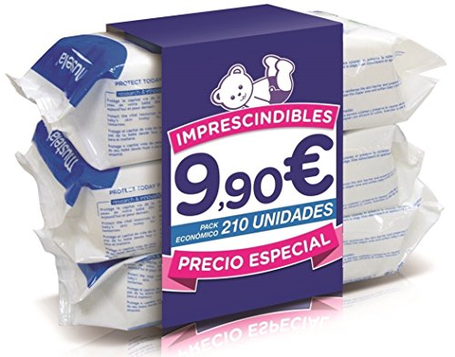 Toalhitas MUSTELA 210 Unidades (3 Pacotes) Mustela - Banho e corpo - 210 unidades, pacotes