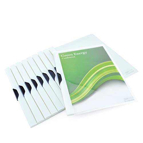 Pasta com Elástico RAPESCO (Branco - Polipropileno - A4) Rapesco - Pastas e capas de relatório - polipropileno, resistente à humidade, 30 folhas A4, clip ajustável