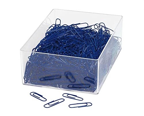 Pack 1000 Clips 27 Mm Azul WEDO (Recondicionado Como Novo) Werner Dorsch GmbH - Prendedores de latão - pack, 1000 clips, 27 mm, azul, wedo, recondicionado