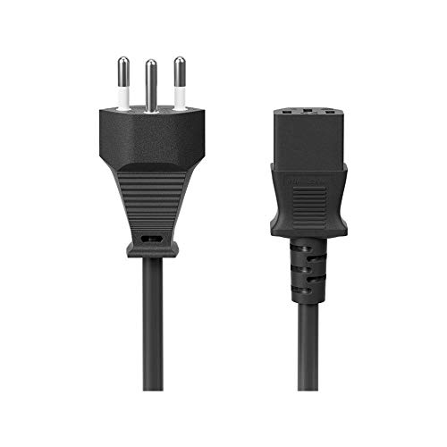 Cabo de Alimentação WENTRONIC (2 m - Preto) Wentronic - Adaptadores de energia e carregadores - 2m, preto