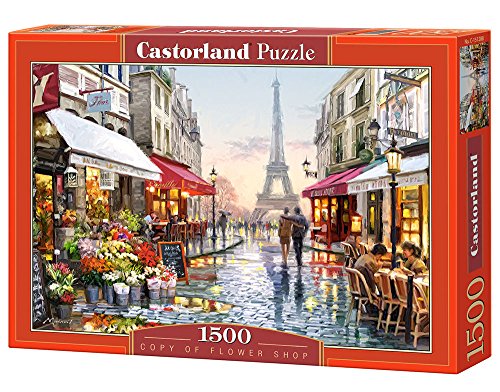Puzzle 2D CASTORLAND Flower Shop (1500 peças) Castorland - Quebra-cabeças de encaixar - 1500 peças, castorland, flower shop