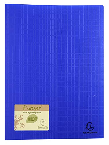 Exacompta 884572E pasta de revistas Azul EXACOMPTA - Pastas e capas de relatório - a4, 40 folhas, polipropileno reciclado, transparência alta