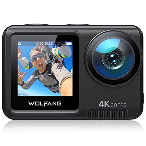Action Cam WOLFANG GA420 (4K - 24 MP - Até 60 min de autonomia) WOLFANG - Câmaras de vídeo - 4k, 24 MP, 60 min autonomia, microsd