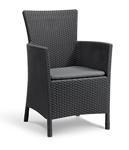 Cadeira de Jardim ALLIBERT Iowa Graphite KETER - Móveis de exterior - jardim, graphite