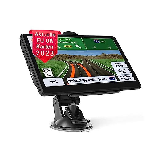 GPS Auto NEWFUN 7'' com Mapas Europeus Atuais NEWFUN - Sistemas de navegação gps - 7 polegadas, mapas europeus, atualizável, bateria recarregável