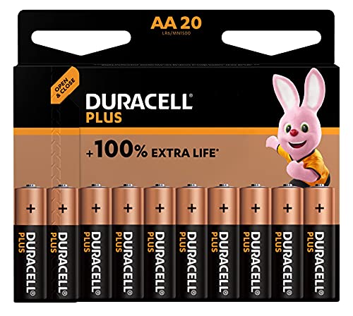 Pilhas DURACELL Ultra Mignon (20 unidades) Duracell - Baterias de uso geral - 1.5 V, aa, alcalina, 1500 mAh