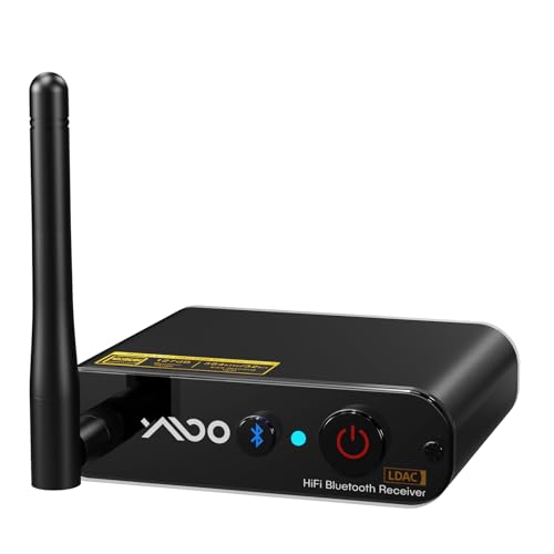YMOO Receptor de áudio Bluetooth 5.3 para amplificador Adaptador de áudio Bluetooth YMOO - Áudio - bluetooth, sem fios, universal, preto