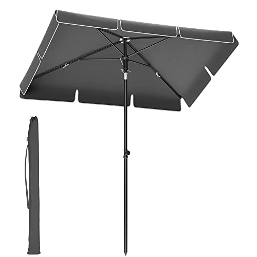 Guarda-Sol SONGMICS Cinzento (125 x 180 cm) SONGMICS - Móveis de exterior - cinzento, 125 x 180 cm