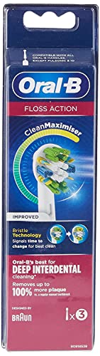 Cabeças para Escovas de Dentes ORAL B CrossAction Oral-B - Acessórios para escova de dentes - cleanmaximiser, micropulse, fios amarelos, redondo