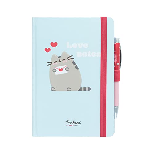 Caderno ERIK EDITORES Pusheen com caneta projetor (A5) Grupo Erik - Cadernos e bloco de notas - A5, caneta projetor, fechável, elástico