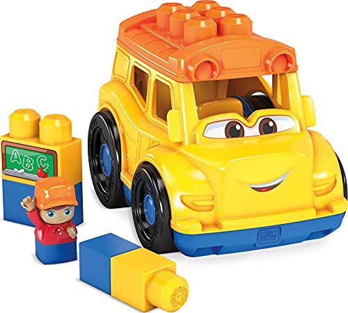 Brinquedo de Construção MEGA BLOKS First Builders School Bus (Idade Mínima: 12 meses) MEGA BLOKS - Blocos de encaixe - construção, autocarro, escola, bloco amigo