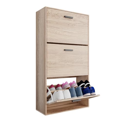 Sapateira ORGANIZE (MDF - Castanho - 60 x 113 x 24 cm) ORGANIZE - Conjuntos de móveis - sapateira, organize, MDF, castanho, 60x113x24cm