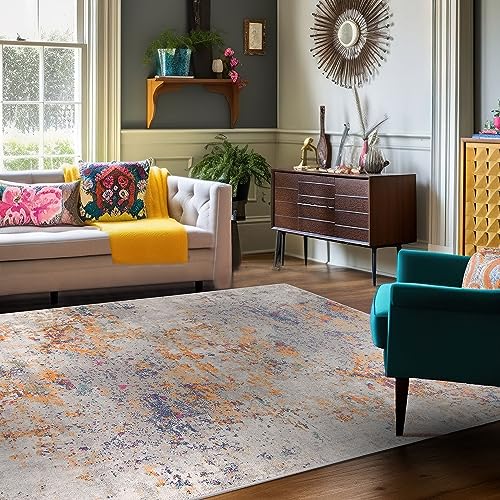 Tapete Mazovia Multicor (Azul - 120x170cm) Mazovia - Tapetes - multicor, 120x170cm, polipropileno, fácil de limpar