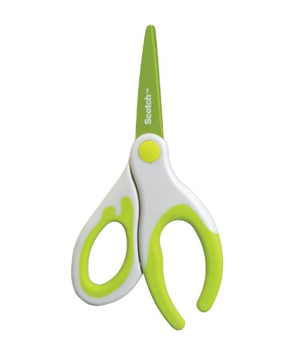 Tesoura de Corte Liso SCOTCH 3M Designer Verde Scotch - Ferramentas de corte e relevo para artesanato - corte liso, verde, designer