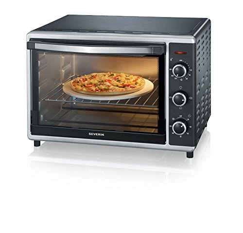 Forno Eléctrico Severin TO 2058 | Preto (Pequeno Almoço) Severin - Fornos de bancada e torradeiras - 42 litros, asador rotativo, termostato regulável, temporizador