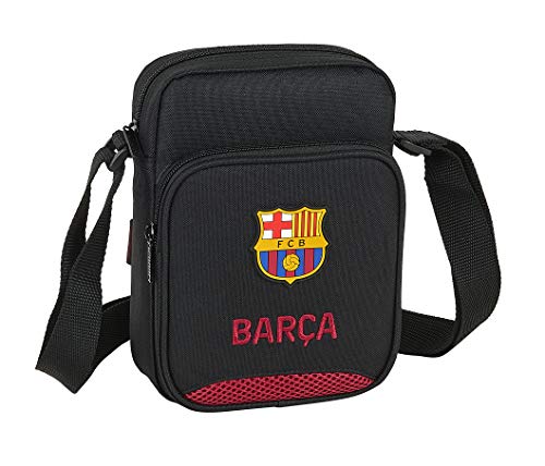 Mochila de Ombro SAFTA (Poliéster - 25x14x10 cm) safta - Bolsas - poliéster, 25x14x10 cm, logotipo FC Barcelona, 2 litros