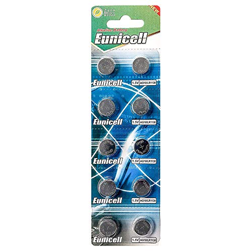 Pilha Recarregável EUNICELL (AG10/LR44 - Alcalino) Eunicell - Baterias de uso geral - 1.5v, 70 mah, alcalino, lítio recarregável