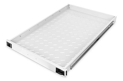 Prateleira de armário rackmounting 1 unit(s) profundidade 720 mm Cinzento RAL 7035 carga 80 kg Digitus - Prateleiras de reposição - 80 kg, metal, plástico, 483x720x60 mm