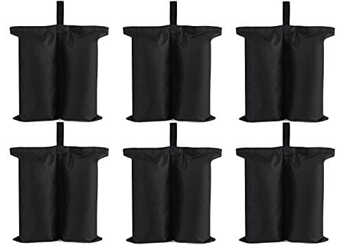 Conjunto 6 Pés de Velas para Chapéu de Sol Outsunny | Preto Yundan - Acessórios para toldos e gazebos - 6 pés, removível, madeira, metal, plástico