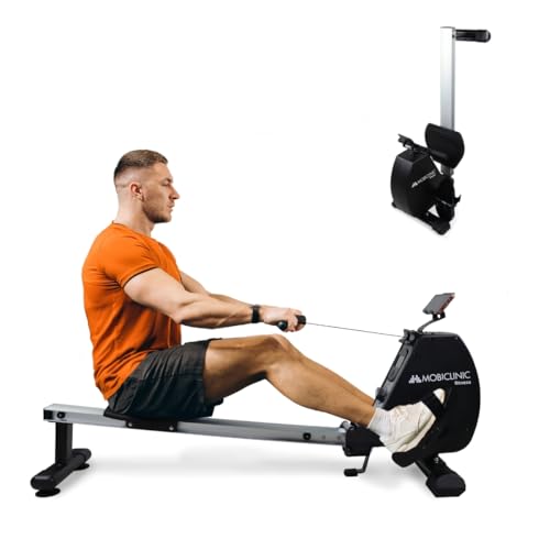 Máquina de remo MOBICLINIC Fitness (8 níveis) QDF-00010/08 - Acessórios para telemóveis - 8 níveis, ergonómica, display LCD, ajustável