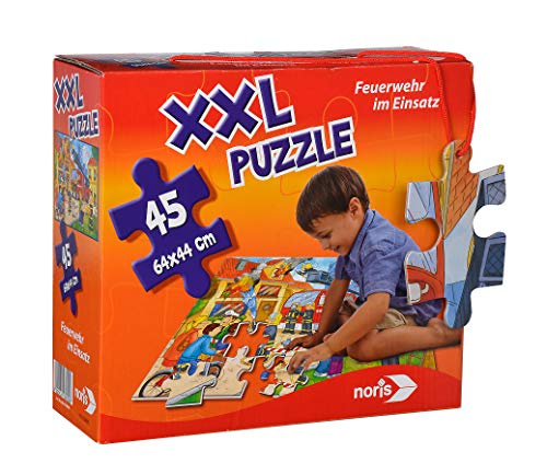 Puzzle NORIS Fire Station (Idade Mínima Recomendada: 4 anos) Noris - Quebra-cabeças de encaixar - puzzle, fire station, 45 peças, 64 x 44 cm