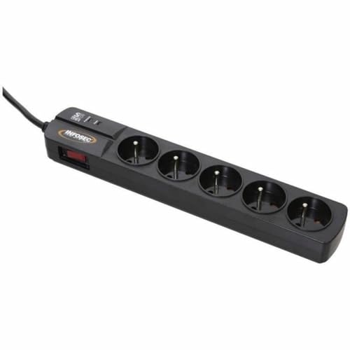 Infosec S5 Black Line Ii Estabilizador de Corrente 3 Tomadas 250 V 1.83 M Infosec - Fios e cabos elétricos - estabilizador, corrente, 3 tomadas, 250 V