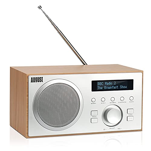 Rádio Portátil August MB420 | Madeira (Rádio) August - Áudio - portátil, madeira