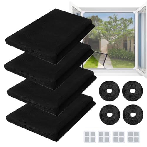 Mosquiteiro para Janela 1,5M X 1,3M com 4 Rolos Adesivos e 4 Alças de Reparação SAIJIAN - Agricultura - mosquiteiro, janela, 1.5m x 1.3m, 4 rolos adesivos, 4 alças reparação