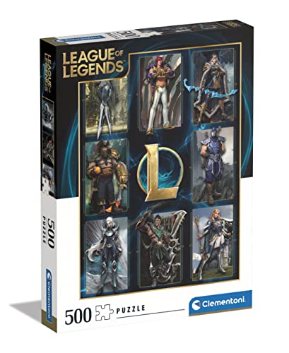 Puzzle CLEMENTONI High Quality Collection League of Legends (Idade Mínima Recomendada: 12 anos - 500 peças) CLEMENTONI - Quebra-cabeças - 500 peças, cartão resistente, 12 anos, high quality