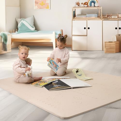 Tapete de Atividades LUBABYMATS Puzzle (Bege) Planchas de Goma Industrial SA - Tapetes - puzzle, foam, cores pastel, macio