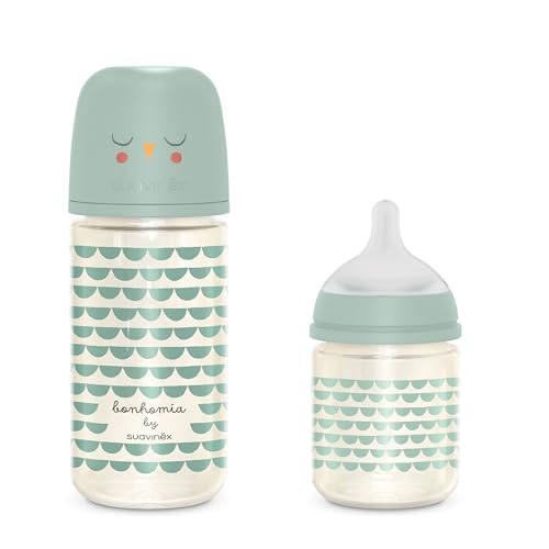 Conjunto de biberões SUAVINEX 2 peças (0 meses) Suavinex - Biberões - tetina fisiológica, flujo lento, bebé 0 meses