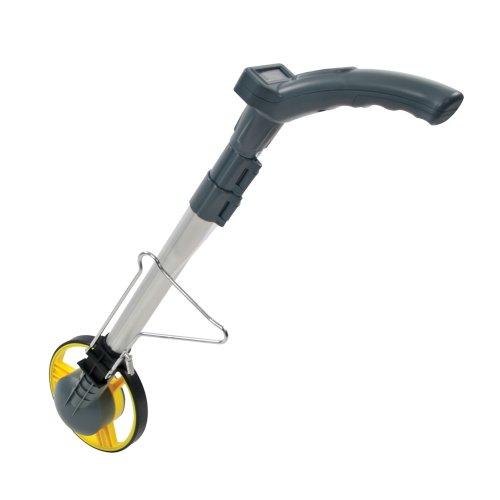 Medidor de Distâncias SILVERLINE 250582 Silverline - Rodas de medição - mangueira telescópica, alumínio, fecho, suporte dobrável, 99.999,9 m, lcd retroiluminado