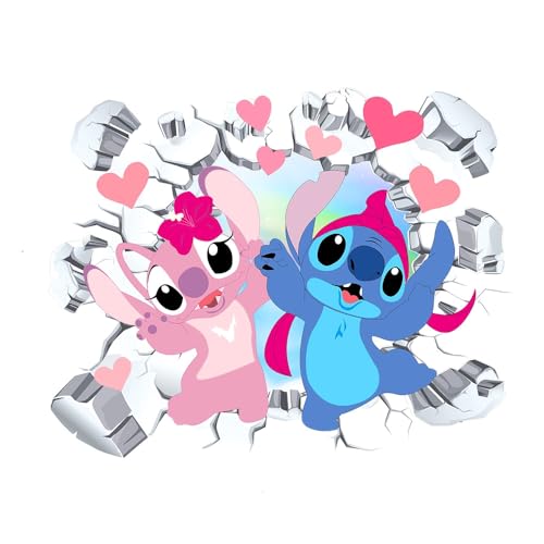 Autocolantes Decorativos DISNEY Stitch (Idade Mínima: 4 anos) YiYaO - Papel de parede - autocolantes, decorativos, disney, stitch, 4 anos