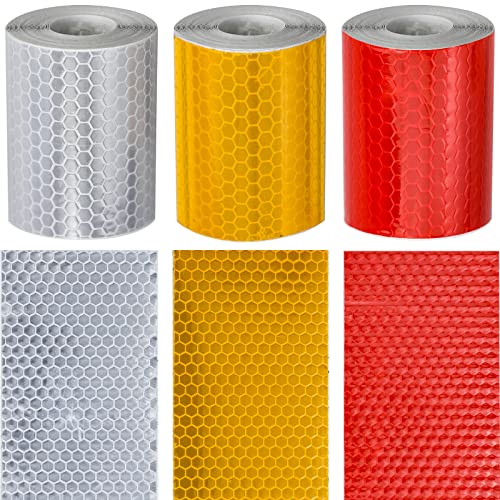 Pintura de Refletor de Segurança 3 Unidades 3M BLUESEABUY - Luzes de segurança e refletores esportivos - refletor, segurança, 3 unidades