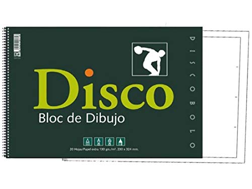 Bloco de Desenho DISCO Spiral 230X330Mm 20H C/Recuadro Starplast - Papel de arte e artesanato - blocos de desenho, disco spiral, 230x330mm, 20h, papel semi-brilhante