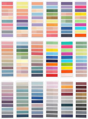 Newplenty 3600 Post-It Notes, 18 Styles, Transparent Sticky Notes Newplenty - Papel de impressora e copiadora - papel, resistente à água, 18 estilos, transparente