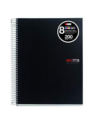 Caderno Miquel Rius Notebook8 (A4 - 21.6 x 29.7 cm) Miquel Rius - Cadernos e bloco de notas - polipropileno, 70 g/m², 150 folhas, micro-perforadas