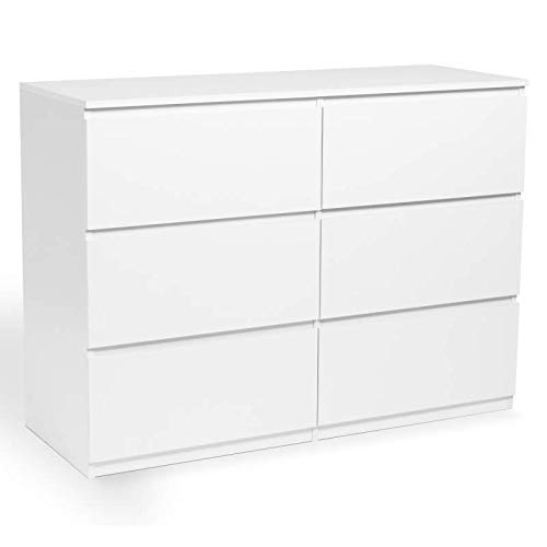 Móvel de Dormir TOMI Branco (Madeira e MDF) IDMarket - Guarda-roupas - madeira, MDF, branco