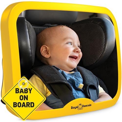 Espelho para Vigilância do Bebé em Carro ROYAL RASCALS Amarelo Royal Rascals - Peças de estrutura e carroçaria de veículos automóveis - segurança, viagem, bebé, espelho