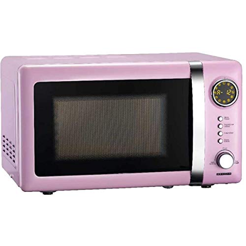 Melissa & Doug Classico Micro-Ondas Rosa Melissa - Fornos de microondas - 20 litros, ecrã LED, 700W, 5 programas