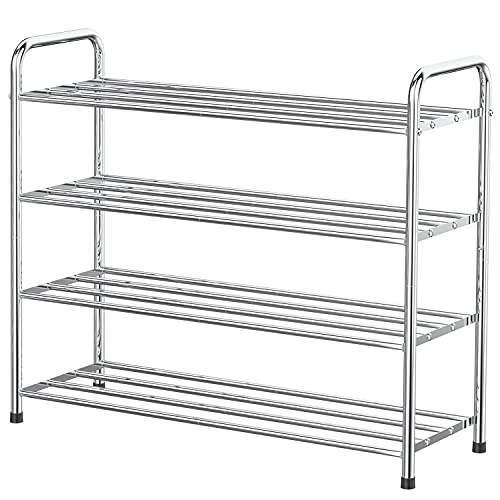 Sapateira FANHAO 4 Níveis (Aço Inoxidável - 68x26x65cm) FANHAO - Conjuntos de móveis - 4 níveis, aço inoxidável, duradoura, elegante