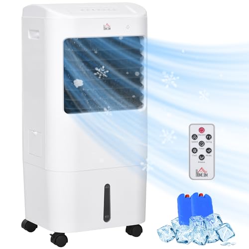 Climatizador Portátil HOMCOM 824-010WT Branco (3 velocidades - 7.5 h) HOMCOM - Ventiladores - portátil, 3 velocidades, 7,5 h, 1,5 L