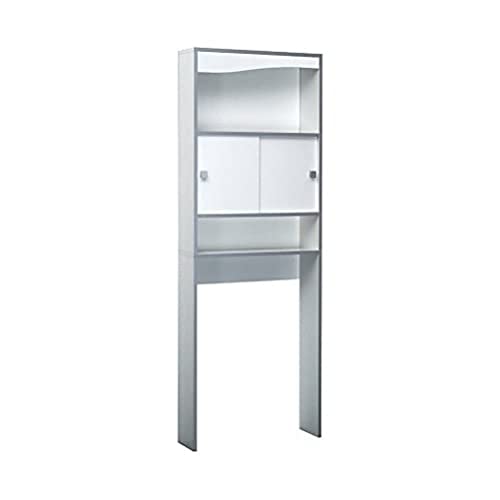 Móvel de Casa de Banho PLITS Branco (Madeira e MDF) VIVABITA - Armários de armazenamento e armários de bloqueio - 2 prateleiras, fechado, madeira, MDF