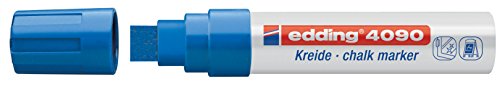 Marcador EDDING Liquid Ink 4090 (Azul - 1 Unidade) Edding - Marcadores - liquid ink, traço grosso, 4-15 mm, azul