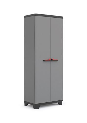 Armário de Cozinha KETER Stilo (Madeira - 173x68x39cm) KETER - Armários de armazenamento e armários de bloqueio - 3 prateleiras, 2 portas abertas, madeira, metal